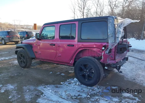 2022 Jeep Wrangler Unlimited Sport Altitude 4X4 from USA, damaged, VIN 1C4HJXDGXNW122353
